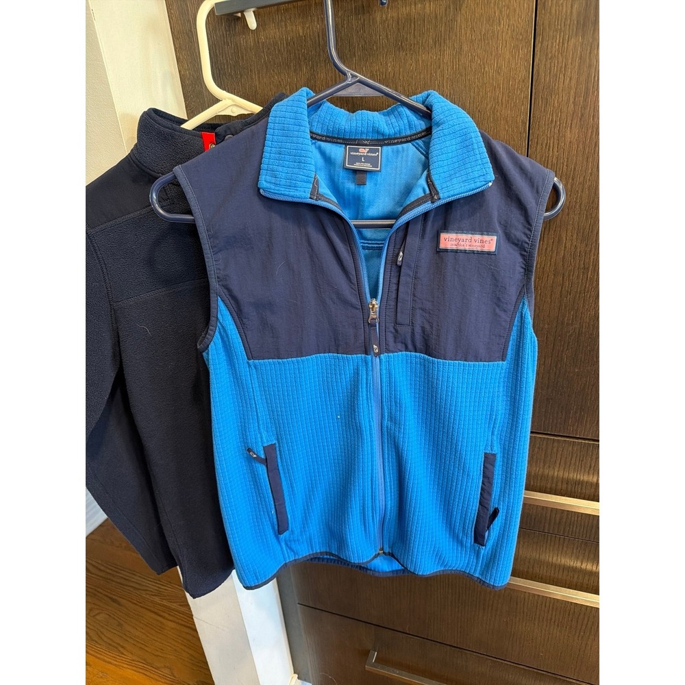 Vineyard vines boys large 16 shirts bundle long sleeve fleece vest - Picture 6 of 9